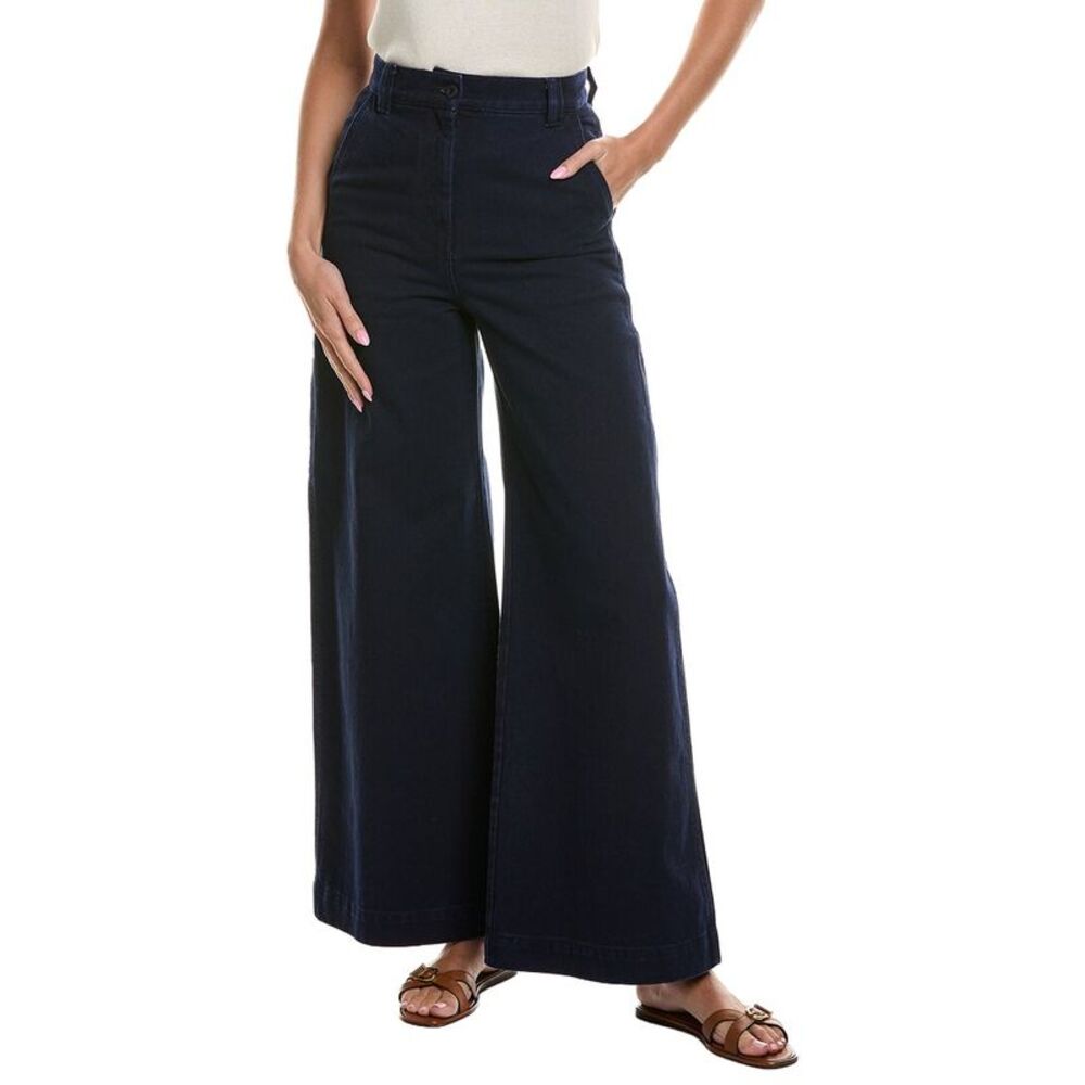 Weekend Max Mara Womens Vicino Denim Trouser, Navy